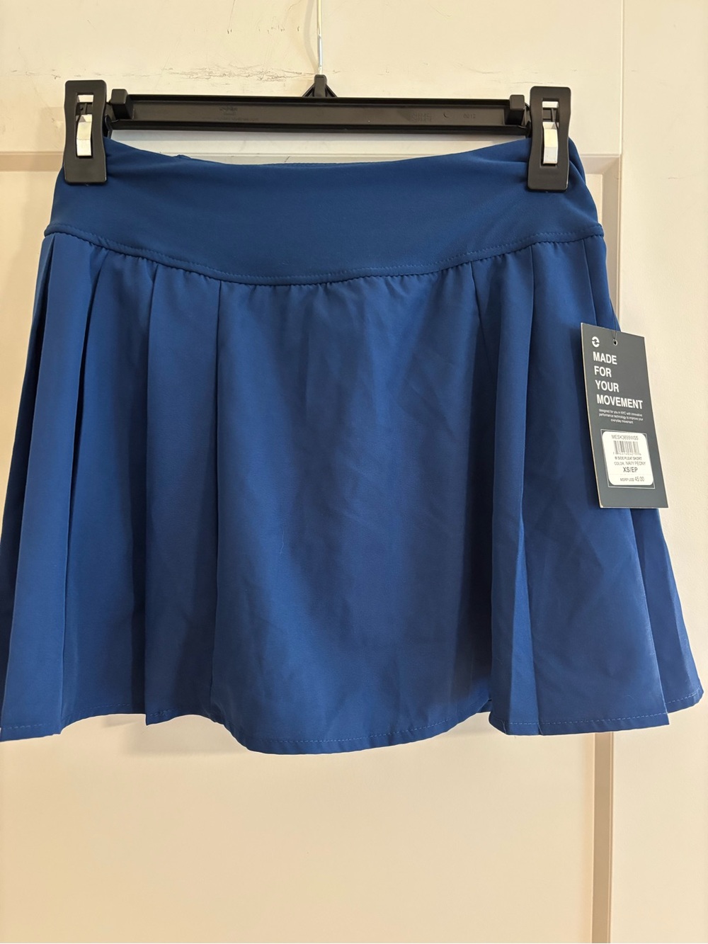 Performance Pleated Skirt - Blue
